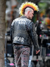 Matt Smith Caught Stealing 2025 Studded Leather Jacket